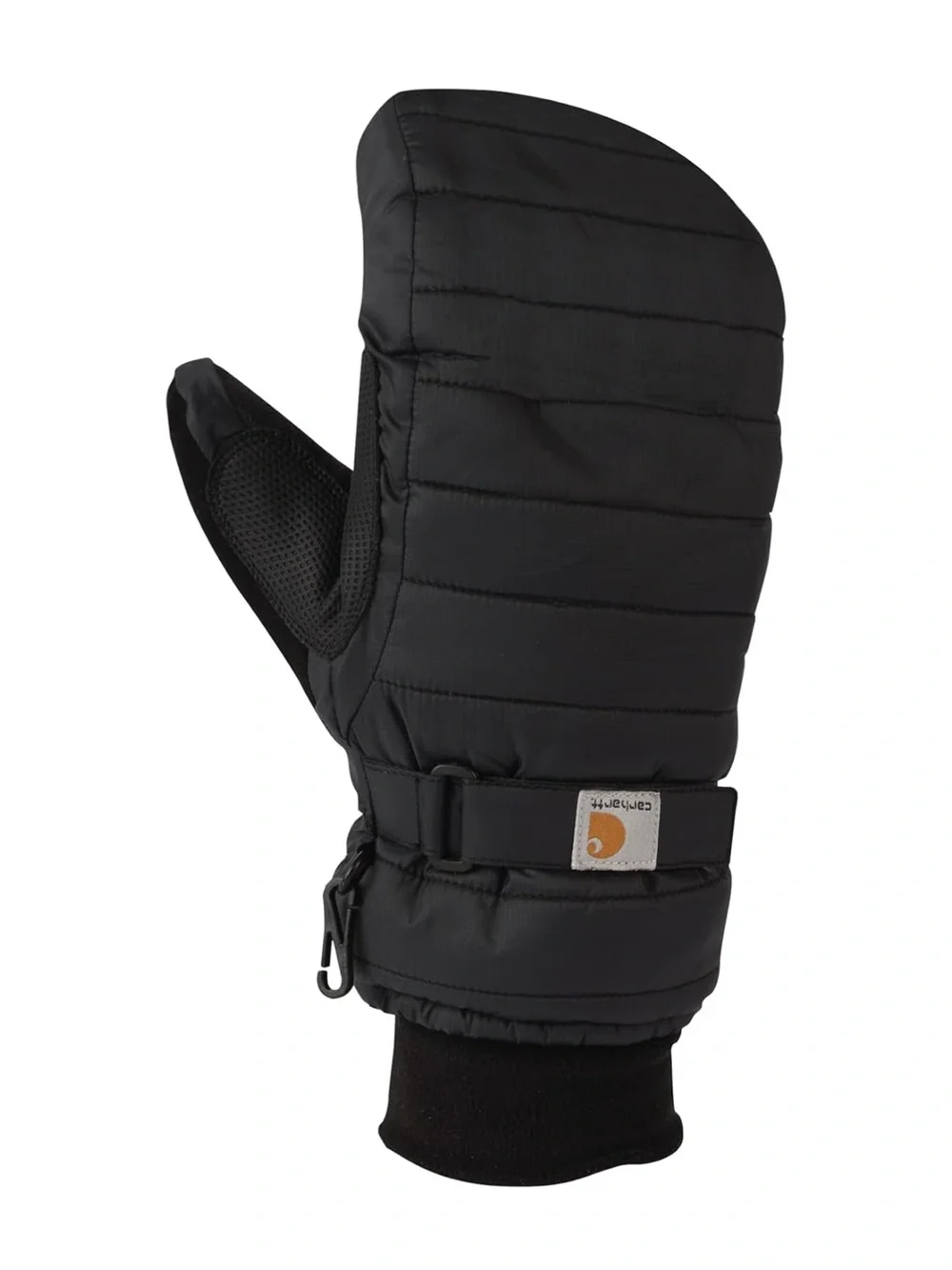 Carhartt Black Quilted Insulated Mittens Size Large